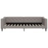 Sofá cama sin colchón tela gris taupe 80x200