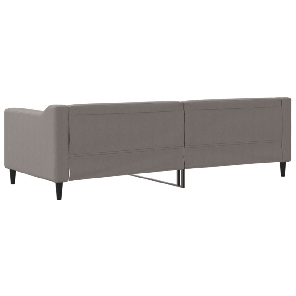 Sofá cama sin colchón tela gris taupe 80x200