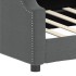 Sofá cama sin colchón tela gris oscuro 90x190