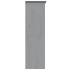 Armario BODO madera maciza de pino gris 146x53,5x173