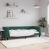 Sofá cama sin colchón terciopelo verde oscuro 80x200
