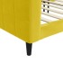 Sofá cama sin colchón terciopelo amarillo 100x200