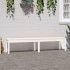Banco de jardín de 2 plazas madera maciza pino 203,5x44x45
