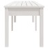 Banco de jardín de 2 plazas madera maciza pino 203,5x44x45