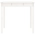 Mesa de jardín madera maciza pino blanco 121x82,5x76