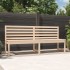 Banco de jardín madera maciza de pino 201,5