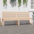 Banco de jardín madera maciza de pino 201,5