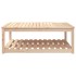 Mesa de jardín madera maciza pino 121x82,5x45