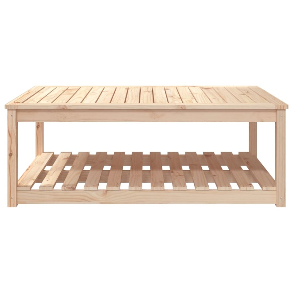Mesa de jardín madera maciza pino 121x82,5x45