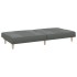 Sofá cama de tela gris