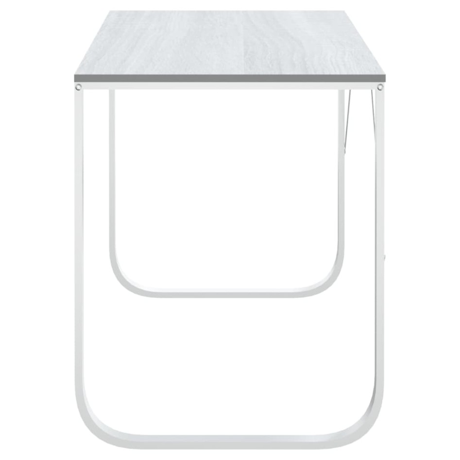 Escritorio de ordenador madera de ingeniería blanco