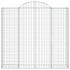 Cesta gaviones forma arco hierro galvanizado 200x30x180/200