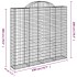Cesta gaviones forma arco hierro galvanizado 200x30x180/200