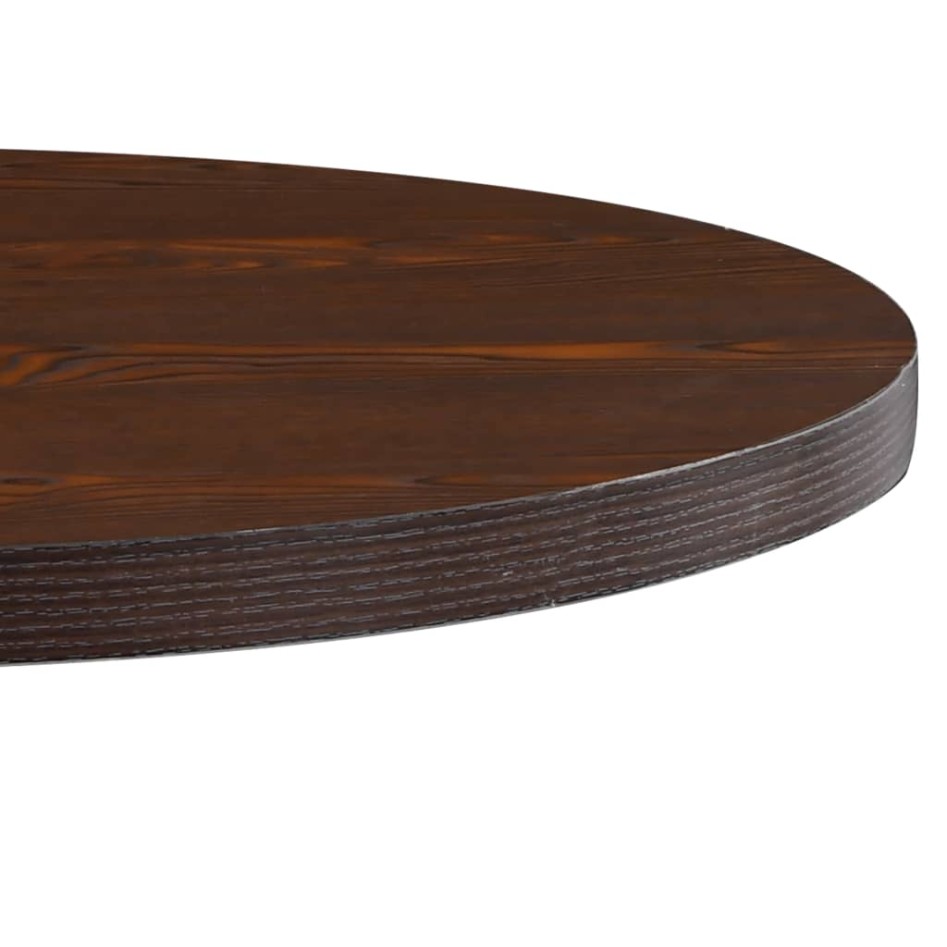 Mesa de bistró MDF marrón oscuro 80