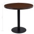 Mesa de bistró MDF marrón oscuro 80