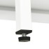 Aparador de acero y vidrio blanco 75x35x105