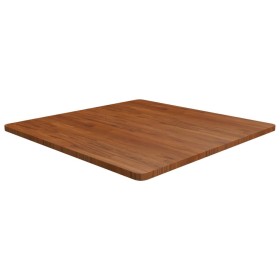 Tablero de mesa cuadrada madera roble marrón oscuro