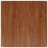 Tablero de mesa cuadrada madera roble marrón oscuro