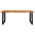Mesa de comedor con borde vivo madera maciza acacia