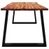 Mesa de comedor con borde vivo madera maciza acacia
