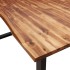 Mesa de comedor con borde vivo madera maciza acacia