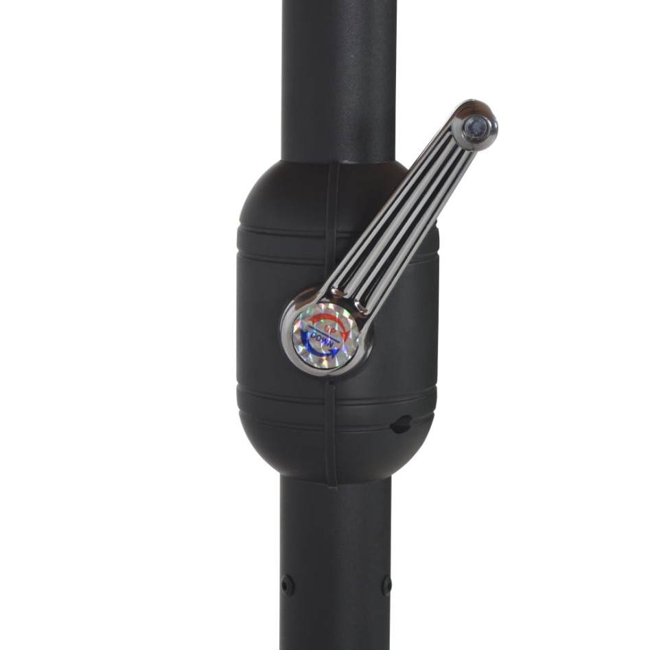 Sombrilla de jardín con palo de aluminio terracota 460x270