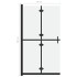 Mampara de ducha plegable vidrio ESG esmerilado 90x190