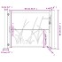 Puerta de jardín acero corten diseño hierba 105x80
