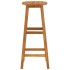 Taburetes de cocina 4 unidades madera maciza de