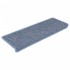Alfombrilla autoadhesiva escalera sisal 15 uds azul 65x21x4