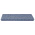 Alfombrilla autoadhesiva escalera sisal 15 uds azul 65x21x4