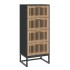 Aparador alto madera contrachapada negro 40x30x95