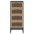 Aparador alto madera contrachapada negro 40x30x95