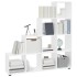 Estantería forma de escalera madera contrachapada blanco