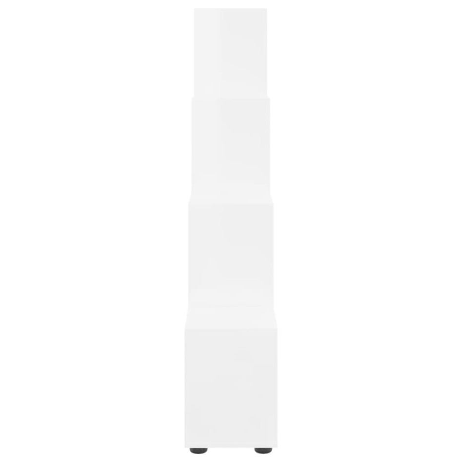 Estantería forma de escalera madera contrachapada blanco