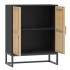 Aparador de madera contrachapada negro 60x30x75