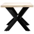 Mesa de comedor blanca 180x90x75 cm madera maciza de