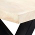 Mesa de comedor blanca 180x90x75 cm madera maciza de