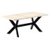 Mesa de comedor blanca 180x90x75 cm madera maciza de