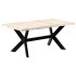 Mesa de comedor blanca 180x90x75 cm madera maciza de