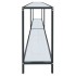 Mesa consola vidrio templado blanco 220x35x75,5