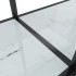 Mesa consola vidrio templado blanco 220x35x75,5