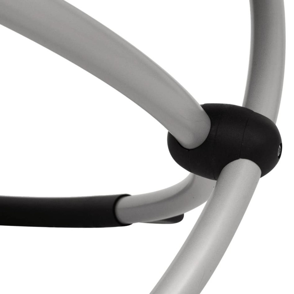 Tumbona geométrica de jardín acero gris