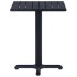 Mesa de jardín negra 60x60x75