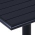 Mesa de jardín negra 60x60x75