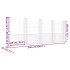 Cesta de gaviones forma de U 5 postes de hierro 500x20x200