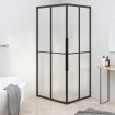Cabina de ducha ESG esmerilado negro 90x70x180 cm