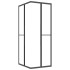 Cabina de ducha ESG esmerilado negro 90x70x180