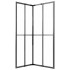 Cabina de ducha ESG esmerilado negro 90x70x180