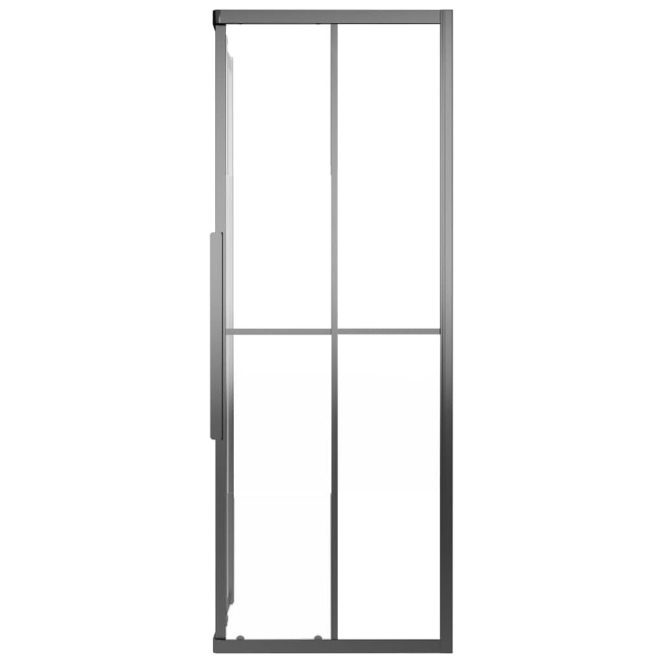 Cabina de ducha ESG esmerilado negro 90x70x180